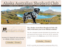 Tablet Screenshot of alaskaaustralianshepherdclub.com
